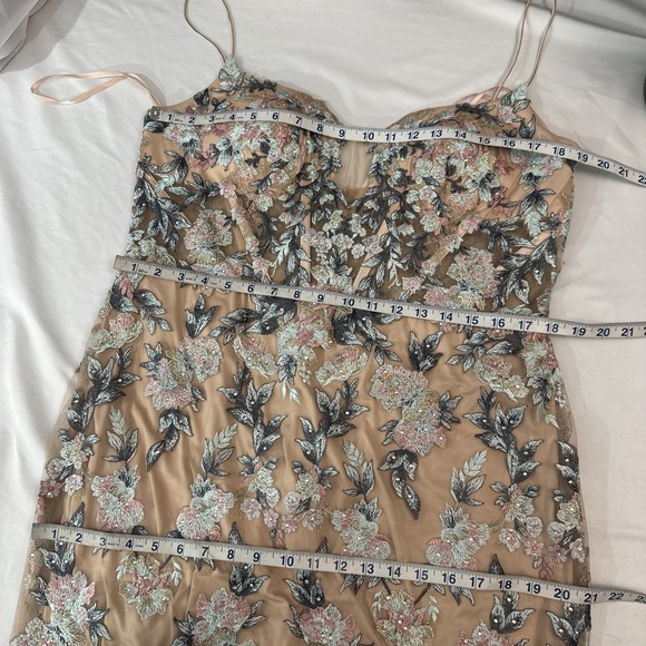 NWT $798 Mac Duggal [ 14 ] 79313 Embroidered Spaghetti Strap Trumpet Gown #J1687 - Picture 5 of 14